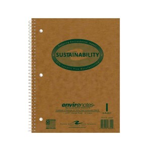1 Subject Recycled College Ruled Notebook Brown